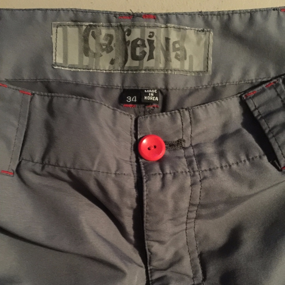 Vintage grey and red Caffeine pants